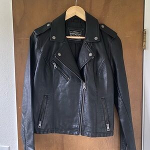 Levi's Women's Black Vegan Leather Moro Jacket